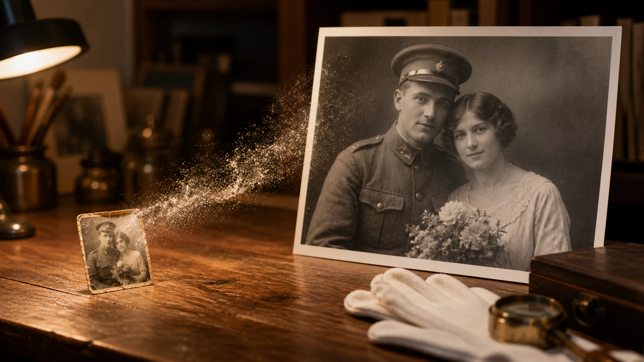 EditImage enlarging a small product photo to sharp 8K detail with cleaner edges