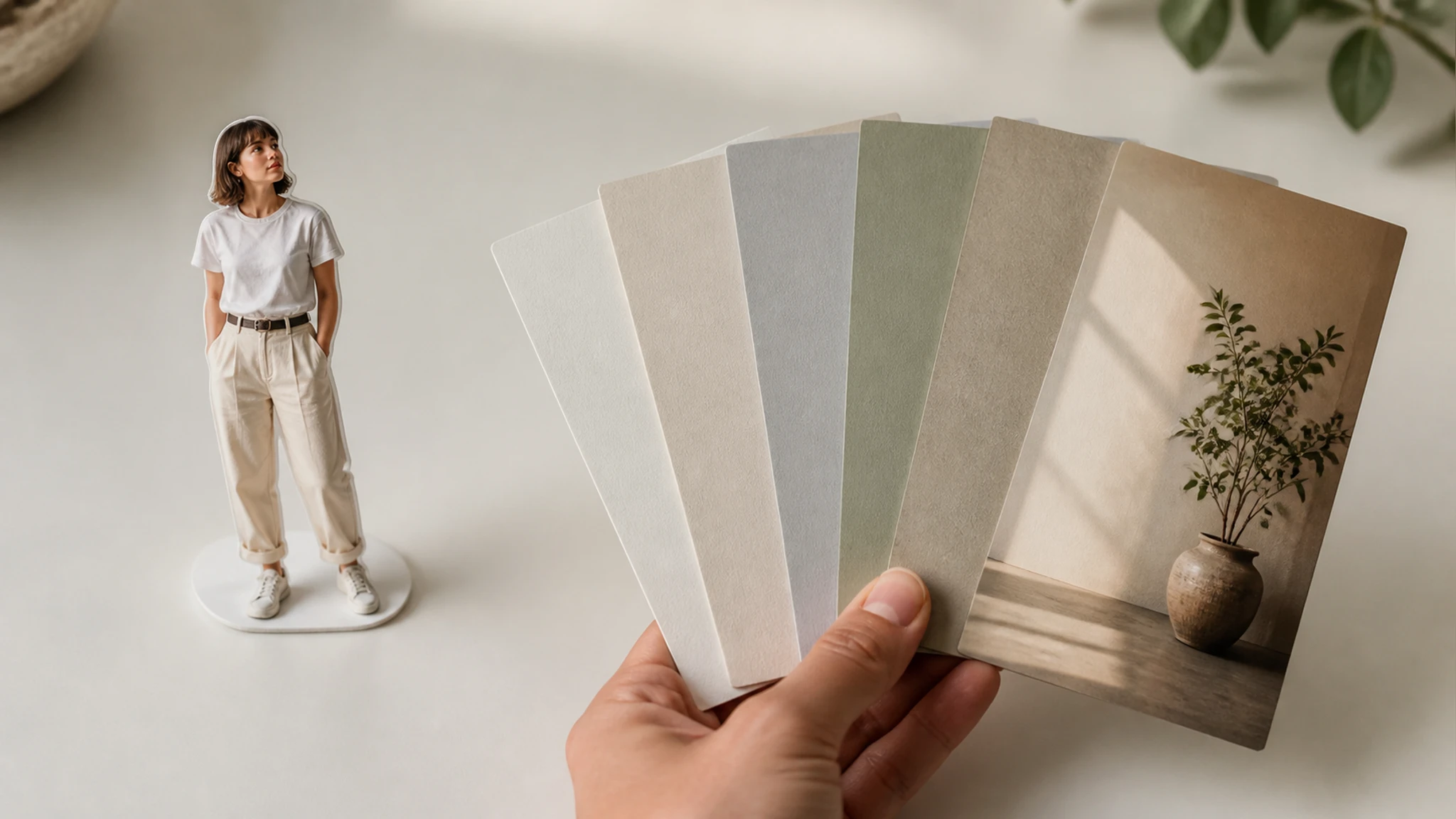Typed instruction to make a photo background white shown beside the updated image
